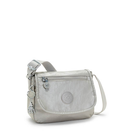 Torby Mini Kipling Sabian Metallic Crossbody Srebrne | PL 1865TC